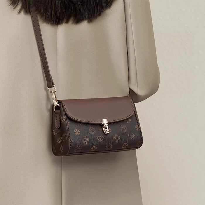 Wholesale Textured Versatile Women' s Bag Retro Printed Bag Women' s Square Bag