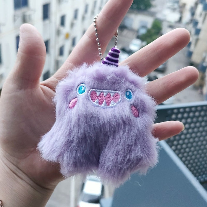 Wholesale Monster Clumsy Keychain Unicorn Plush Pendant Same Style Bag Pendant JDC-KC-RC004