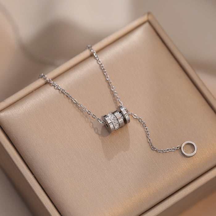 Wholesale The necklace has small tassels, a minimalist design, and a new titanium steel lock chain with a simple temperament