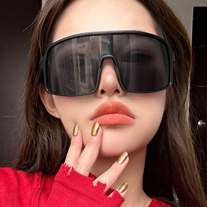 Wholesale one-piece cycling glasses bicycle outdoor sports sunglasses