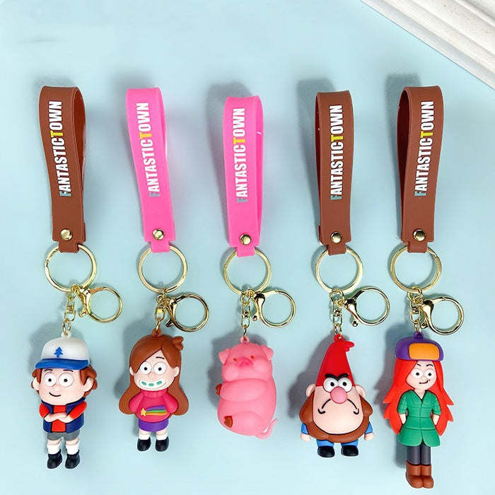 Wholesale Creative Cartoon Cute PVC Soft Keychain JDC-KC-JinB028