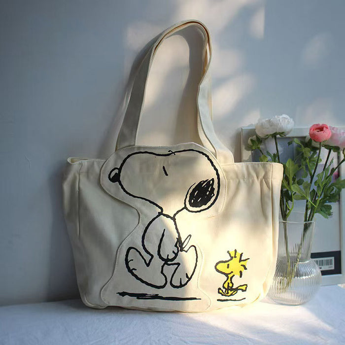 Wholesale Canvas Tote Bag with Print Large Capacity Fashionable Everyday Use for Shopping
