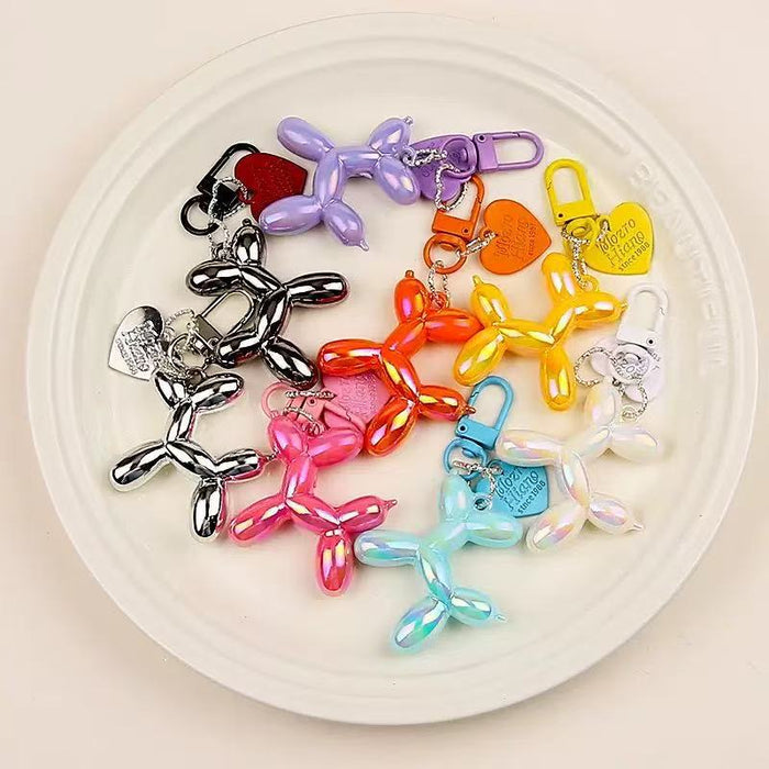 Wholesale Heart Balloon Dog Keychain Dark Cool Bag Pendant