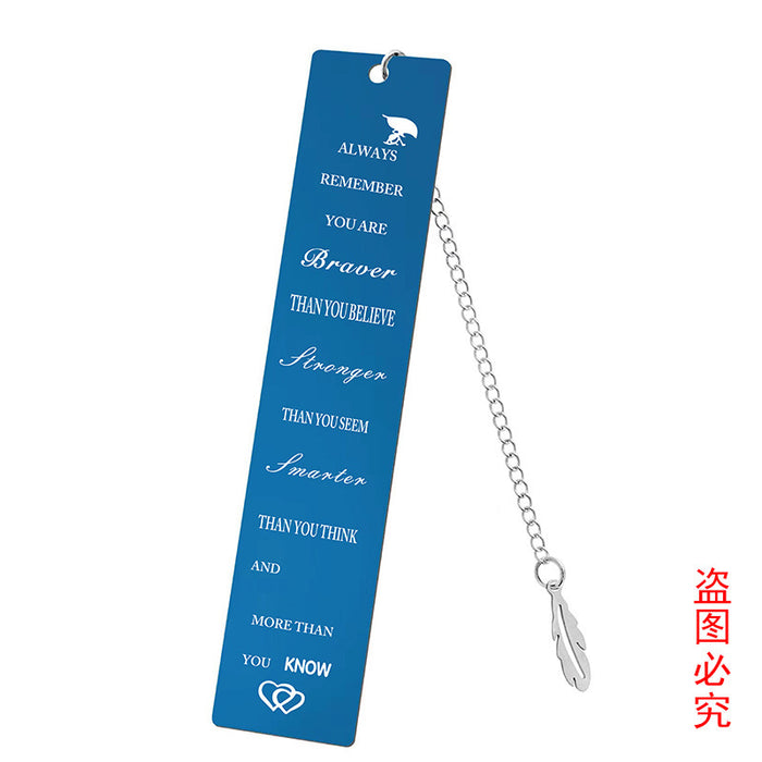 Wholesale Stainless Steel Teacher's Day Bookmark JDC-BM-GangG001