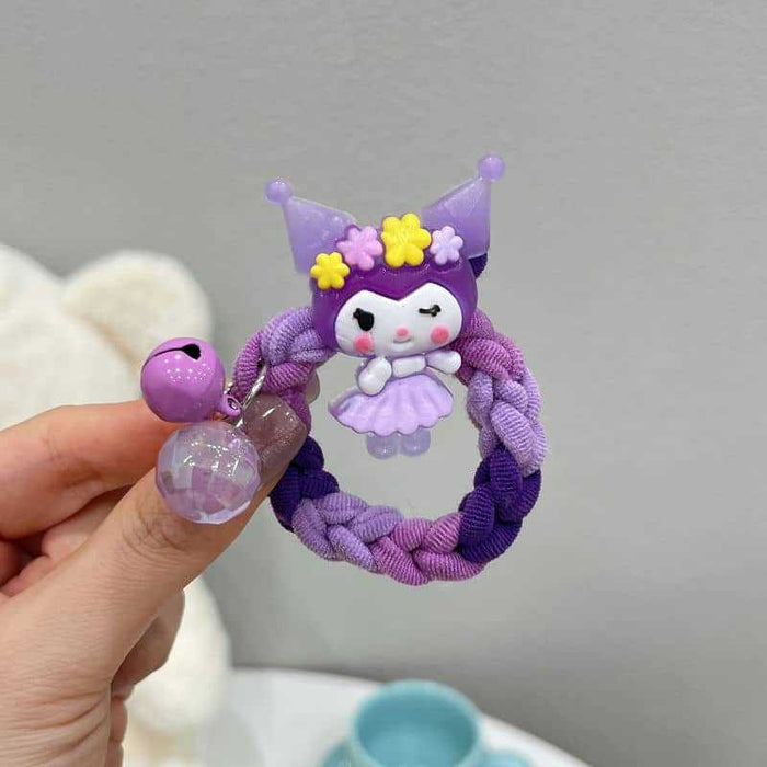 Wholesale Cute Cartoon Bell Towel Ring Hair Scrunchies JDC-HS-Yika003