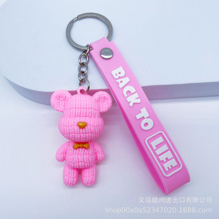 Wholesale cute cartoon silicone  key chain pendant bag pendant key chain