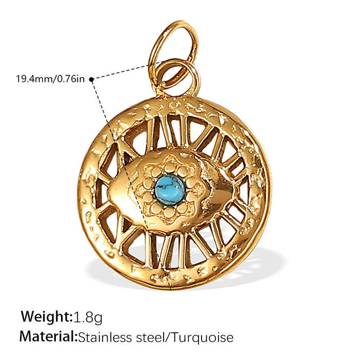 Wholesale DIY Stainless Steel Gold-Plated Necklace Pendant Accessories