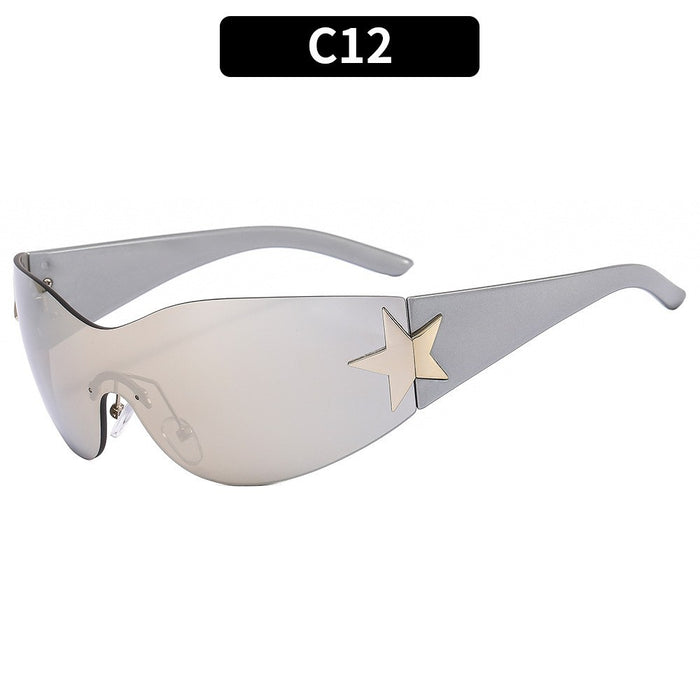 Wholesale Surrounding pentagram sunglasses, fashionable sunglasses