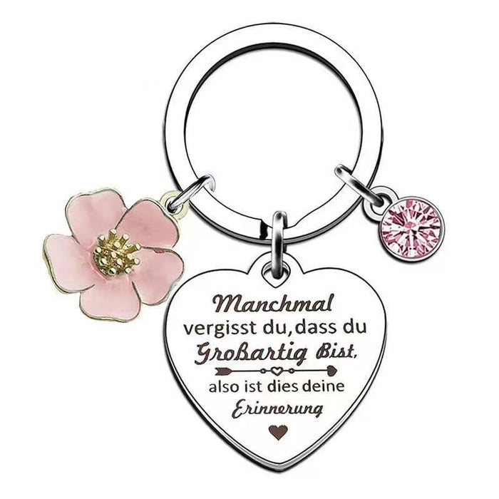 Wholesale Stainless steel keychain heart-shaped pendant gift