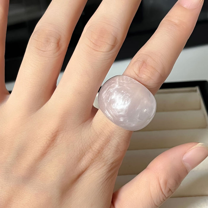 Wholesale Transparent  Resin Ring Women's  Finger Ring
