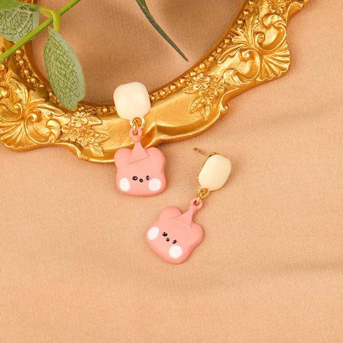 Wholesale   Cute Star Cartoon Earrings Bear Earrings Earrings Women