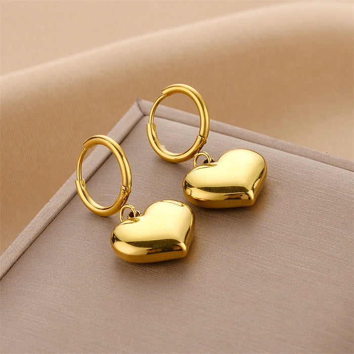 Wholesale Titanium Steel Pearl Earrings JDC-ES-ChengY031