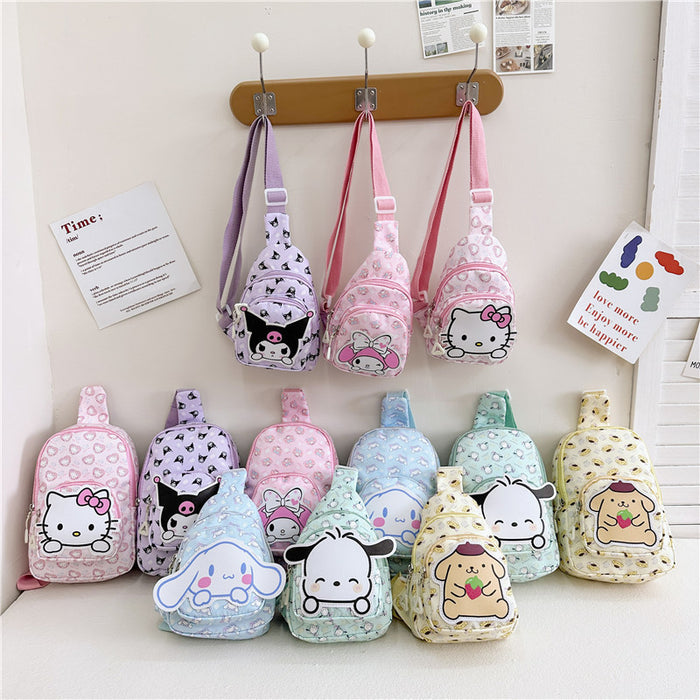 Wholesale Oxford Cloth New Cartoon Print Crossbody Bag JDC-SD-YuanDuo085