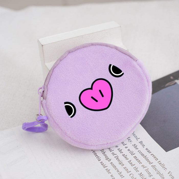 Wholesale Plush Cartoon Small Wallet Keychain JDC-KC-ShuaiX001