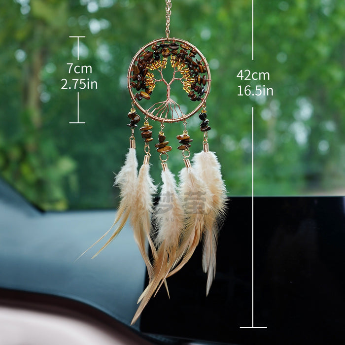 Wholesale Glass Crystal Life Tree Car Hanging Decoration Chic Fashion Accessory MOQ≥2