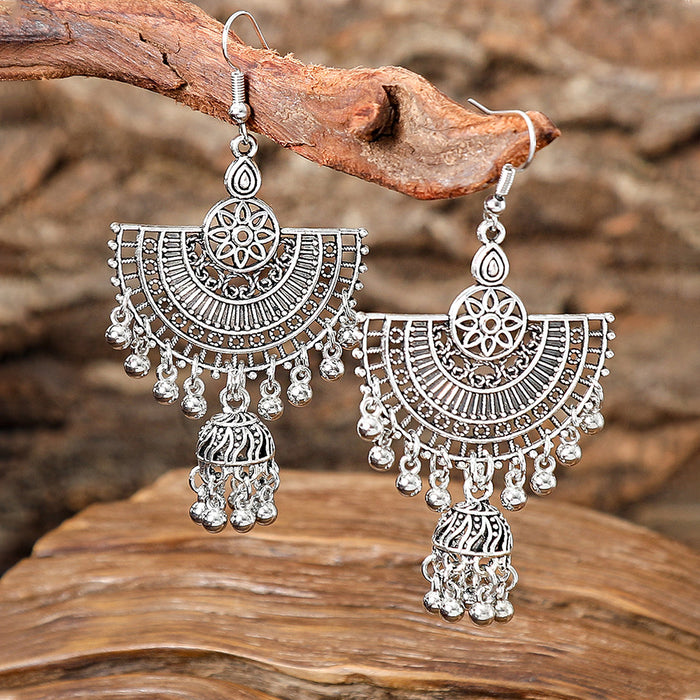Wholesale Bohemian Tassel Earrings Alloy Geometric Electroplated Party Jewelry Accessory MOQ≥2