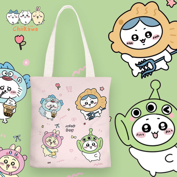 Wholesale Anime character print canvas shoulder bags
