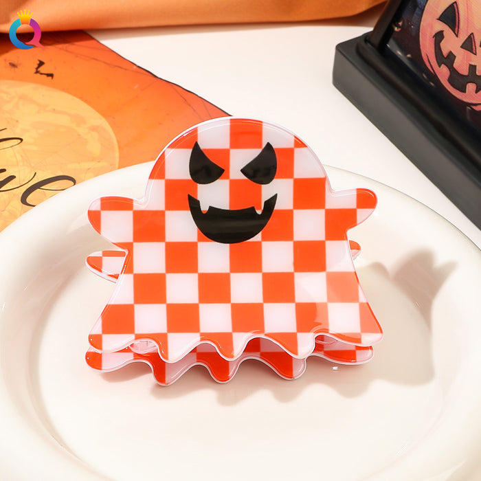 Wholesale Halloween Ghost Expression Pvc Hairpin JDC-HC-Yiyue002