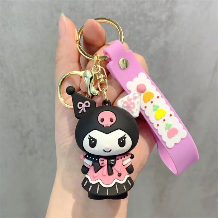 Wholesale Cartoon Doll Silicone Keychain JDC-KC-HongSheng010