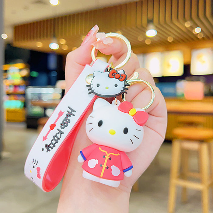 Wholesale Cartoon Silicone Doll Keychain JDC-KC-MingT251