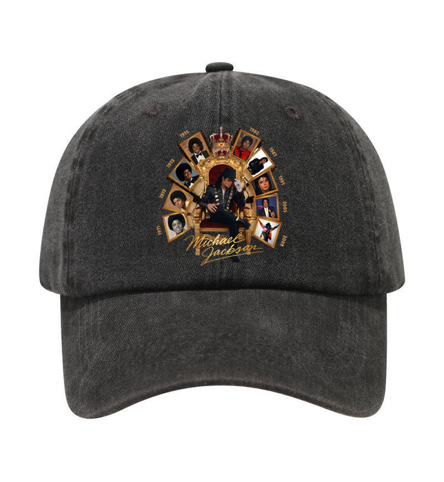 Wholesale Michael son Memorial Washed Baseball Cap Retro Embroidered Peaked Cap Trendy Everyday Gift