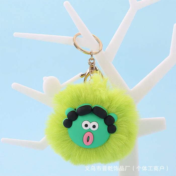 Wholesale Cartoon Cute Fur Ball Pendants Keychains JDC-KC-Jinqian001