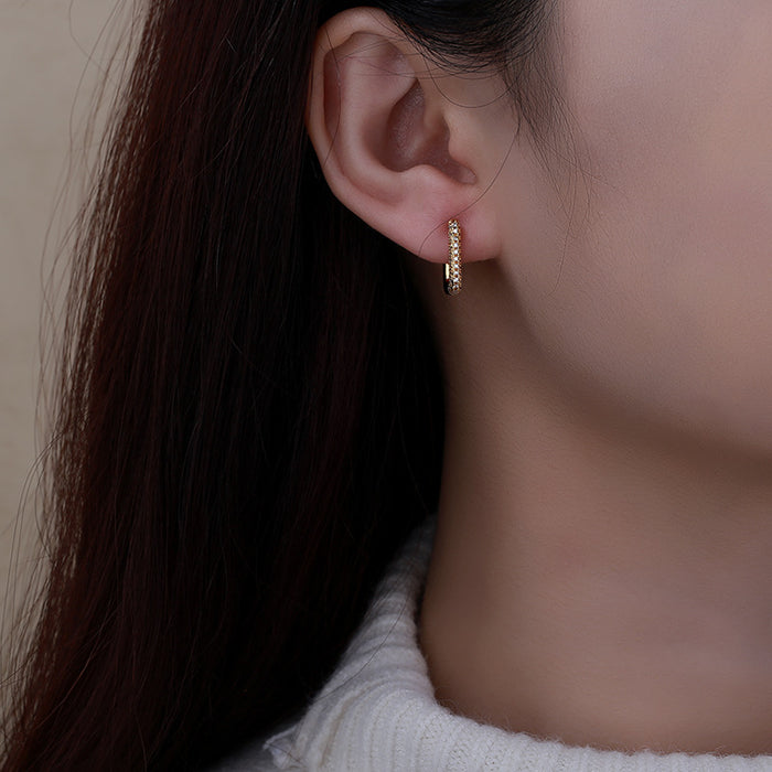 Wholesale New high-end geometric ear buckle retro earrings temperament earrings simple and personalized earrings