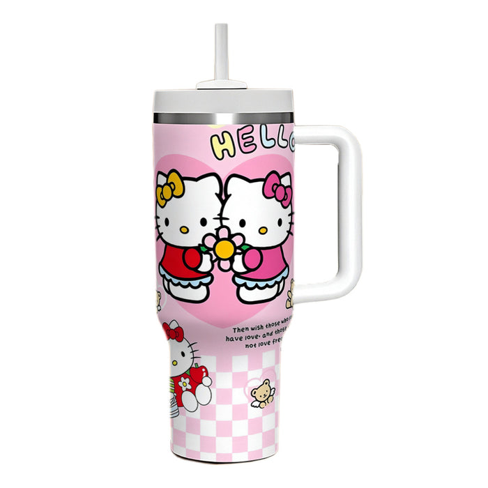 Wholesale 40oz Large Capacity Kitten Big Mac Ice Cup Double-layer Vacuum Car Cup