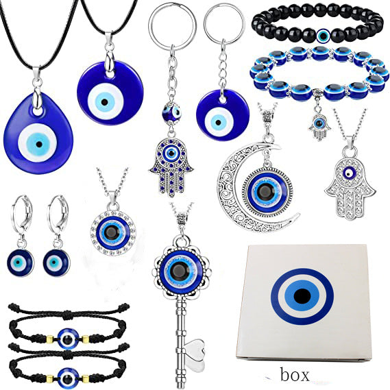 Wholesale Blue Eye Multi Style Mixed Set Devil's Eye Bracelet Hanging