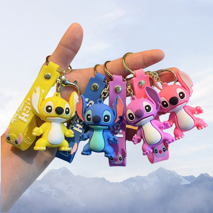 Wholesale  Soft glue  key chain pendant wholesale student bagkey chain