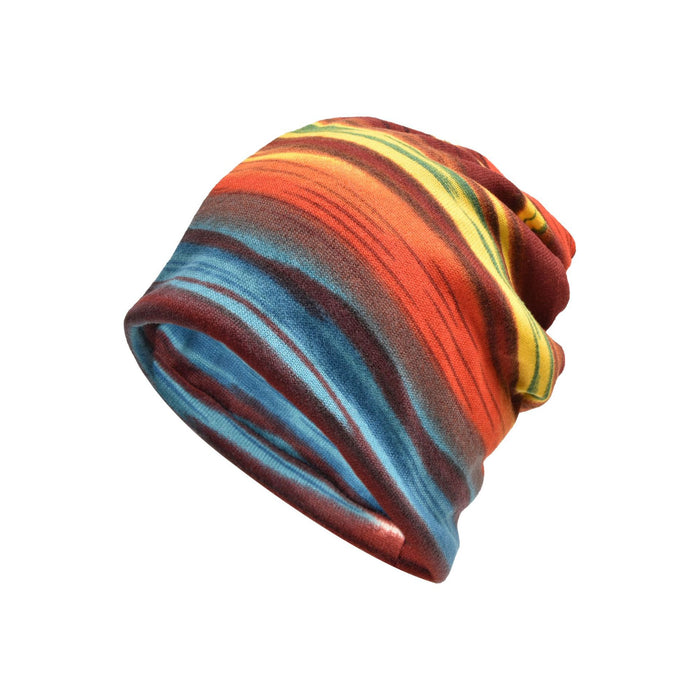 Wholesale Polyester Colorful Striped Toe Cap Outdoor Versatile Hair Pile Hat JDC-FH-WenRan002