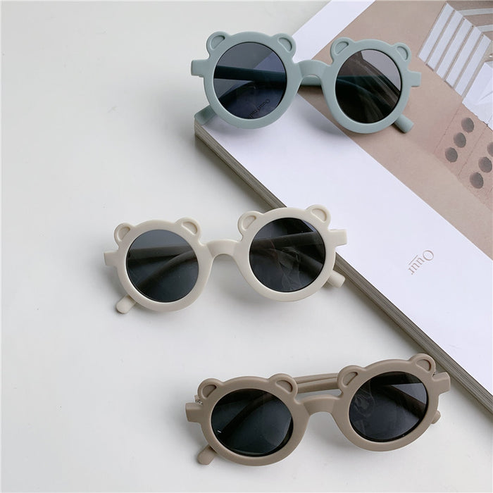 Wholesale Round frame children's sunglasses, cute sunshade selfie glasses for children, baby sunglasses