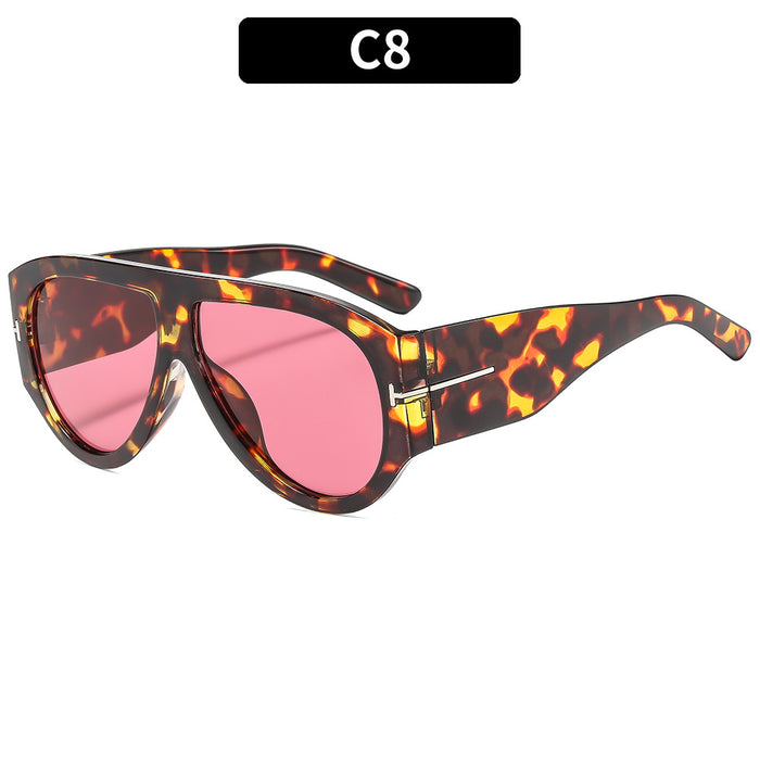 Wholesale Large Frame T-shaped Sun Protection Sunglasses