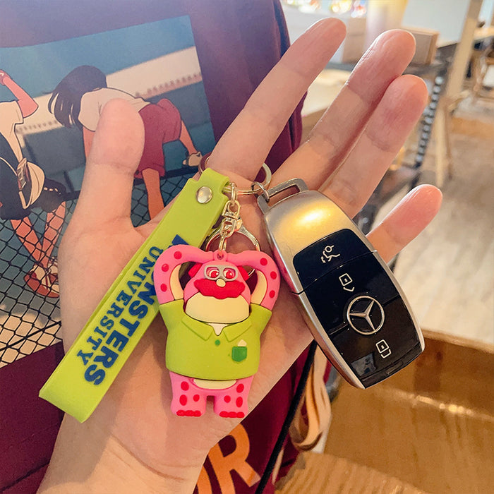 Wholesale Cute cartoon big-eyed character PVC keychains