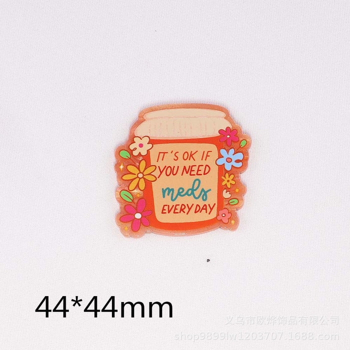 Wholesale Cartoon Organ Acrylic Pin DIY Patch Accessories JDC-FK-OuYie011