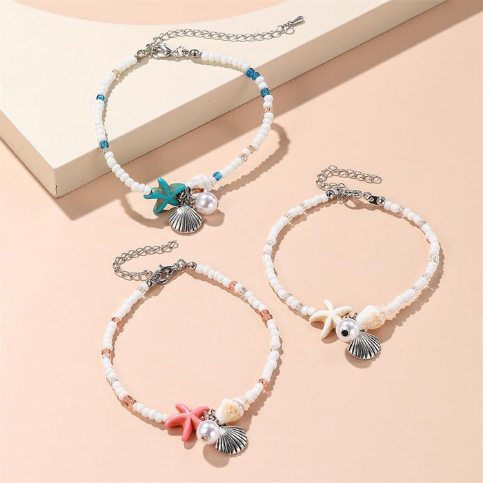 Wholesale Starfish Shell Conch Bracelet Summer Beach Vacation