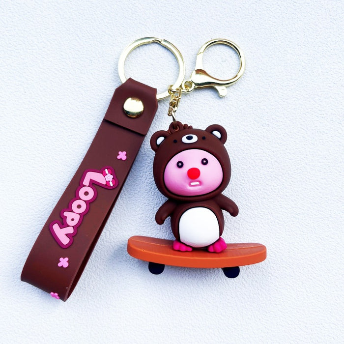 Wholesale PVC Cartoon Doll Keychain JDC-KC-WuYi041