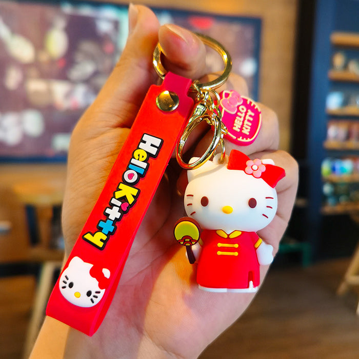 Wholesale Cartoon 3D Doll Rubber Keychain JDC-KC-Tingm045