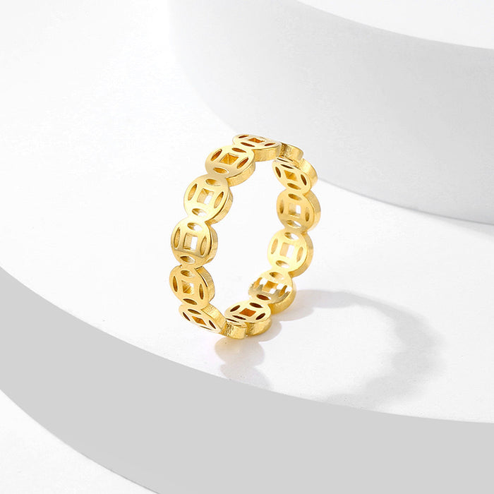 Wholesale Copper coins, rings, titanium steel rings, and colored rings that do not fade. Hand jewelry for men and women