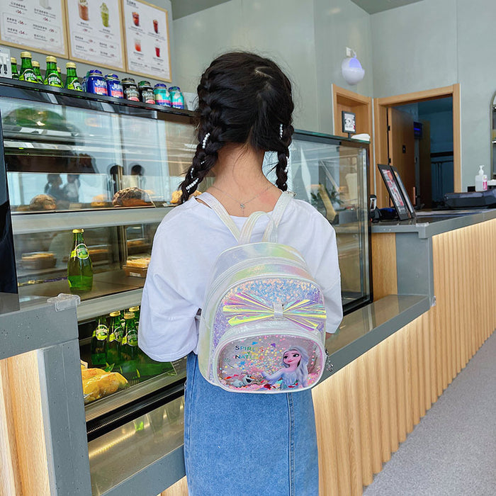 Wholesale Children's backpack kindergarten baby mini schoolbag cute cartoon Elsa princess backpack girls' cartoon bag