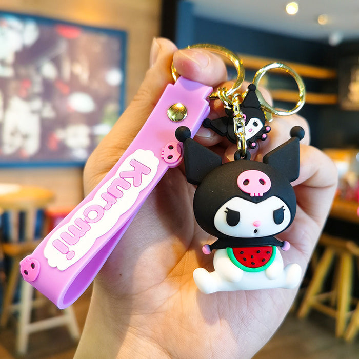Wholesale  Silicone  Keychain Cartoon Keychain   Car Keychain  Gift Bag Pendant