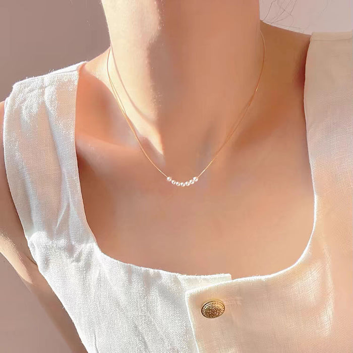 Wholesale S925 Silver  Necklace Women's  Clavicle Chain choker necklace