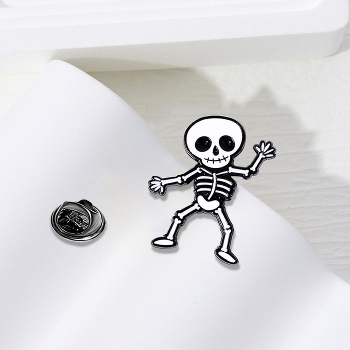 Wholesale Cute Ghost Brooch Pin Cartoon Alloy Lapel Badge Chic Everyday Fashion Accessory
