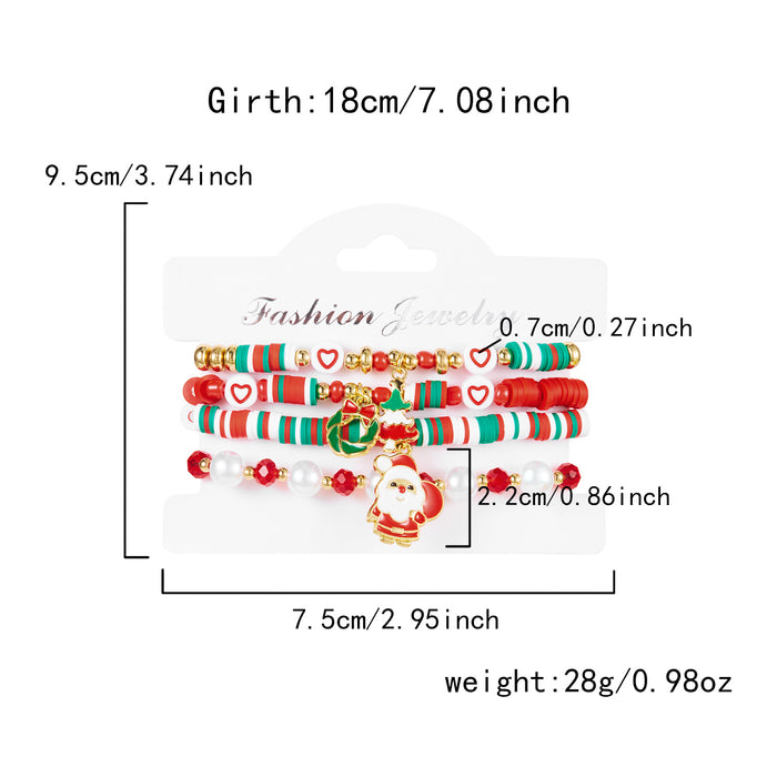 Wholesale Christmas bracelet personalized cute design  elk pendant bracelet set