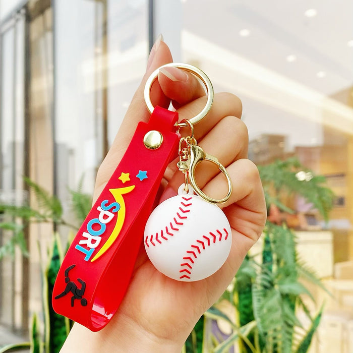 Wholesale 10PCS PVC World Cup ball keychain