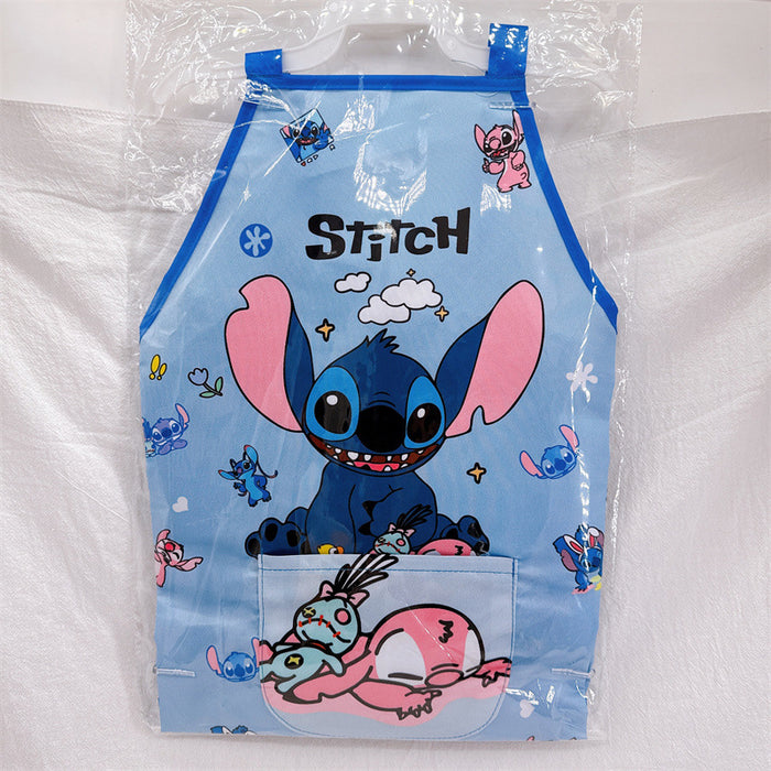 Wholesale 5pcs/ set Cute cartoon children' s apron,  waterproof and stain-proof chef coat,  art class smock