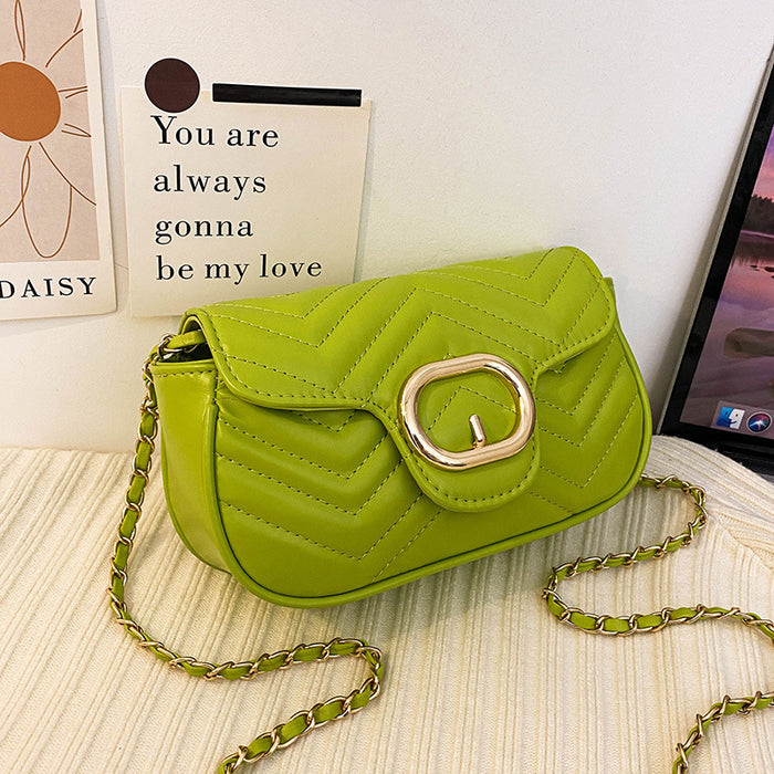 Wholesale One-shoulder Embroidery Chain Crossbody Small Square Bag JDC-SD-HT009