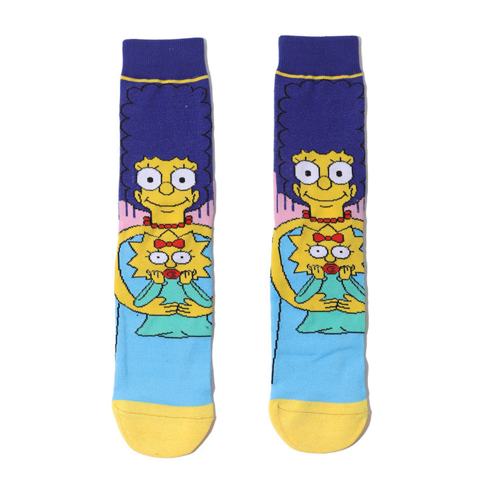 Wholesale Cartoon Cotton Middle Tube Socks JDC-SK-HuiHe045