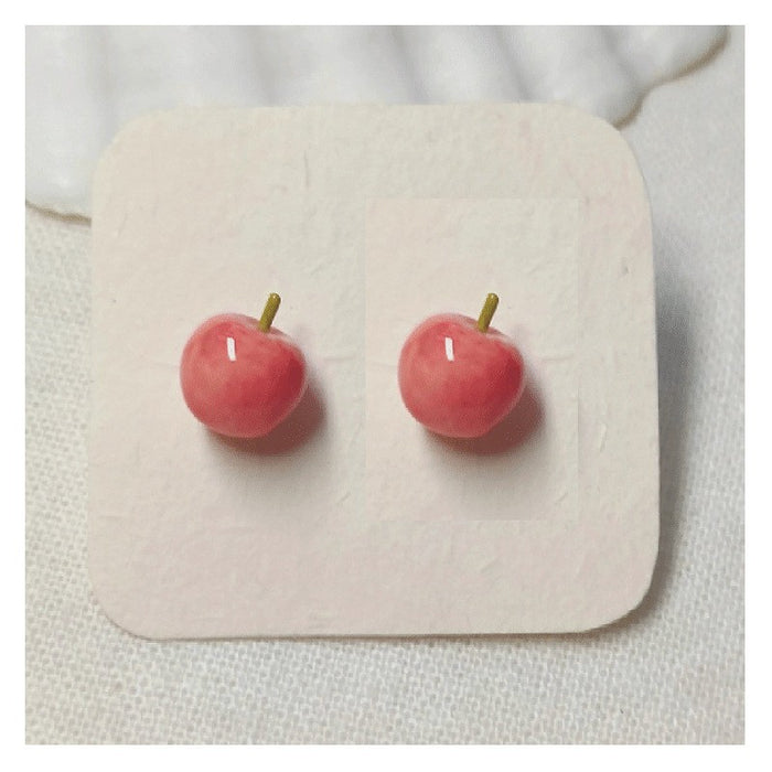 Wholesale Cherry earrings, niche creativity, simple and cute temperament, versatile earrings, new earrings