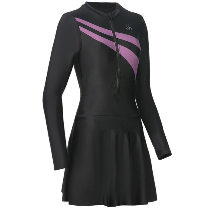 Wholesale Swimsuit long sleeved one-piece conservative swimming pool hot spring swimsuit